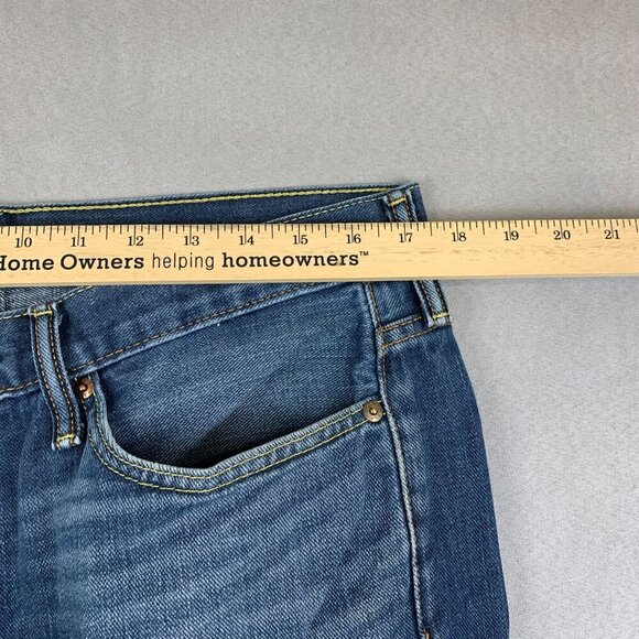 Levis Mens Pants 34 Blue Jeans 514 Straight Fit Medium Wash Strauss Denim 34x29 - Picture 4 of 11